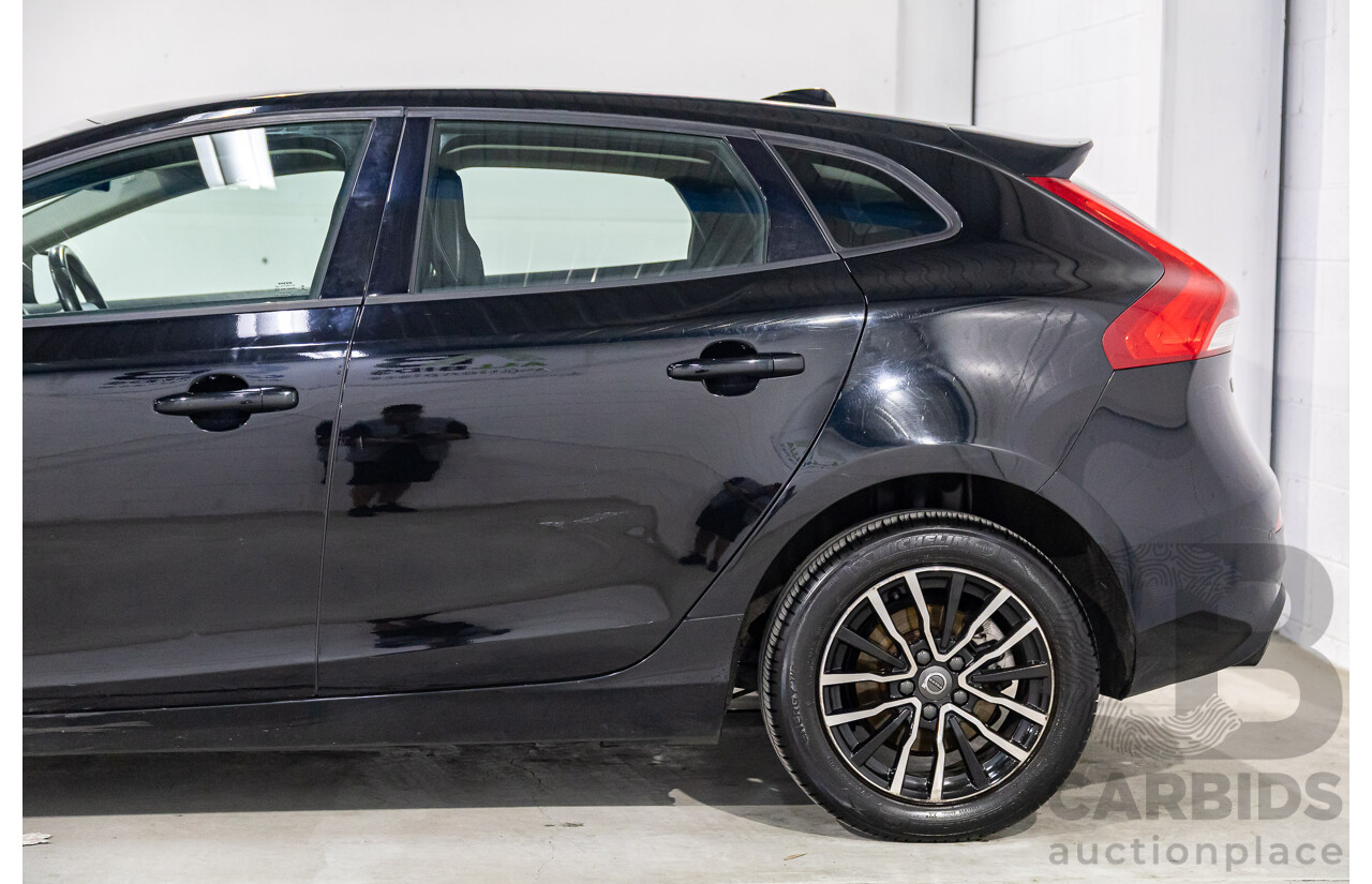 09/2016 Volvo V40 T3 Momentum (FWD) M MY17 5d Hatchback Black Stone Turbo 1.5L