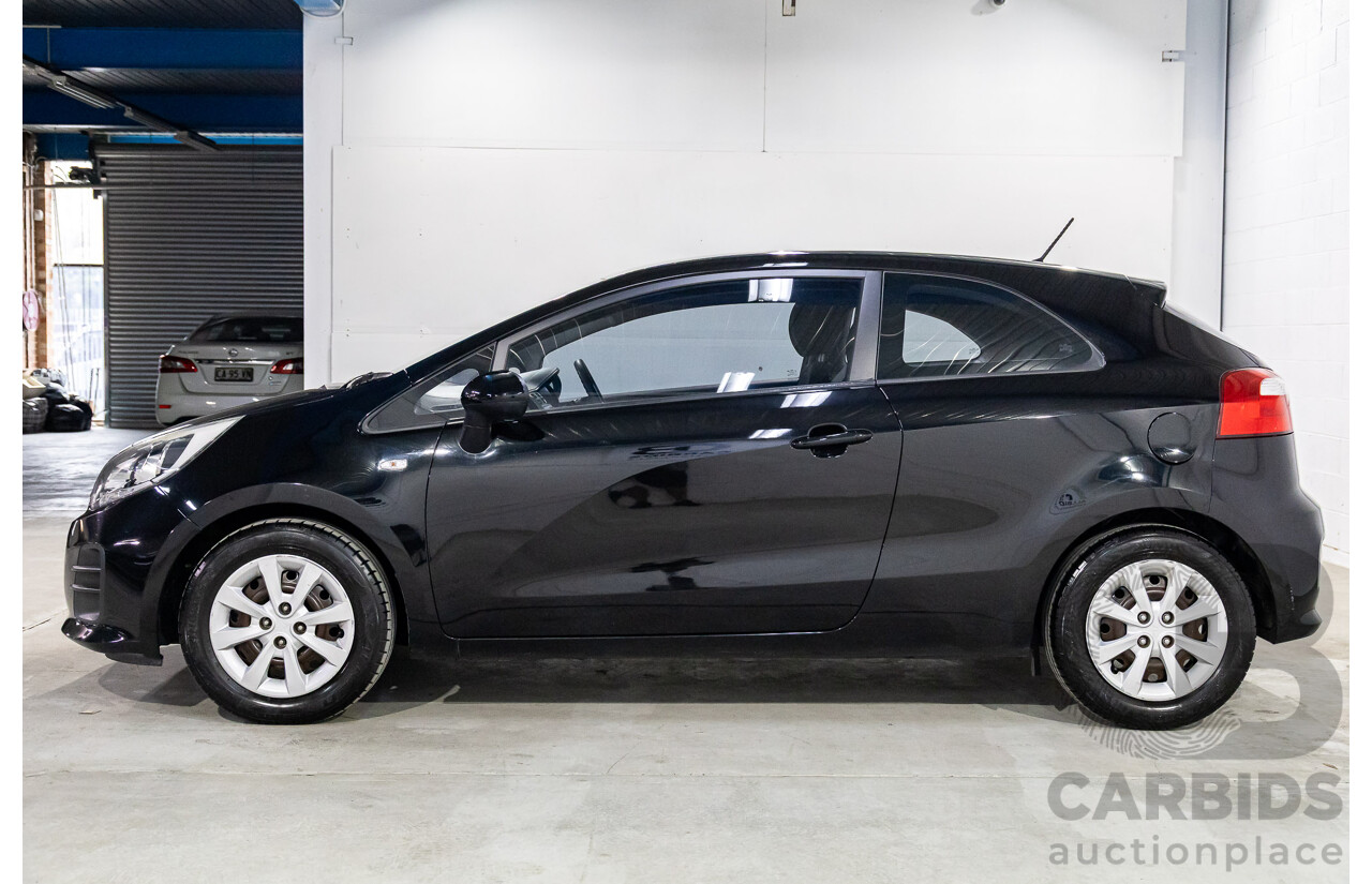 8/2015 Kia Rio S UB MY15 3d Hatchback Aurora Black Pearl 1.4L