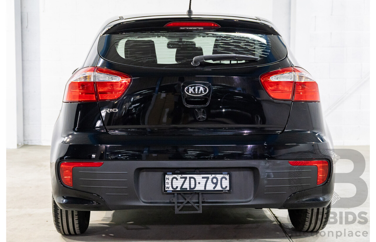 8/2015 Kia Rio S UB MY15 3d Hatchback Aurora Black Pearl 1.4L