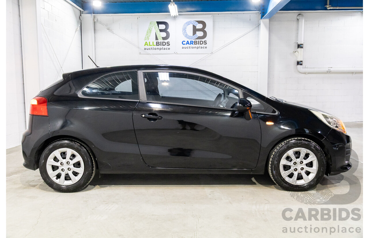 8/2015 Kia Rio S UB MY15 3d Hatchback Aurora Black Pearl 1.4L