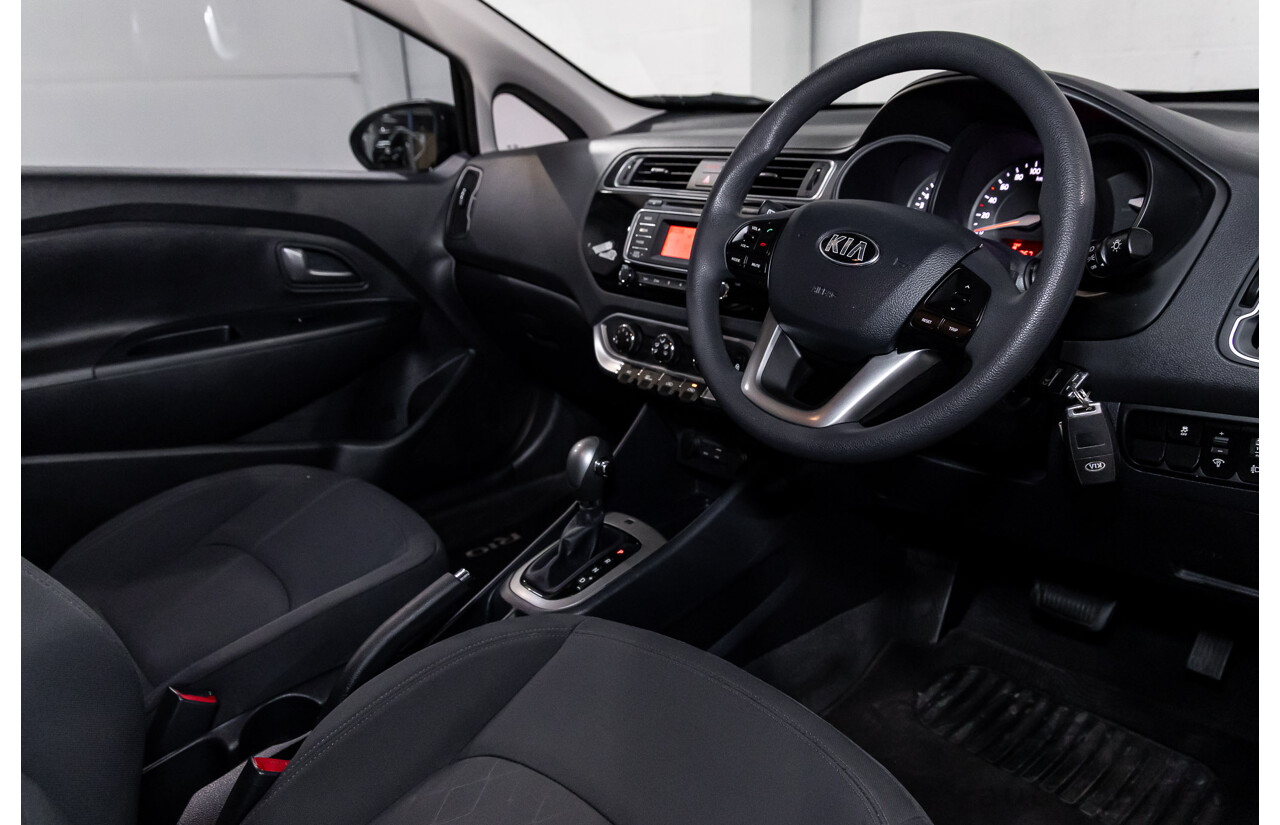 8/2015 Kia Rio S UB MY15 3d Hatchback Aurora Black Pearl 1.4L