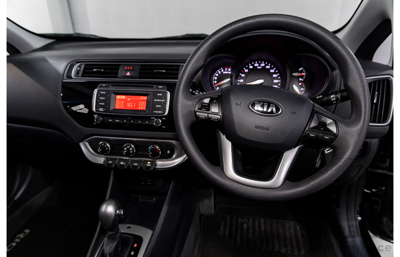8/2015 Kia Rio S UB MY15 3d Hatchback Aurora Black Pearl 1.4L