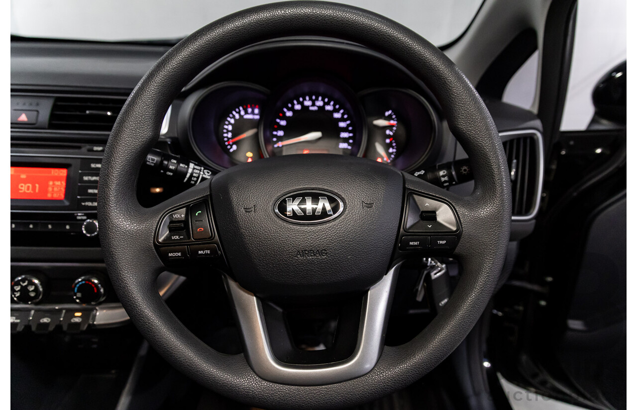 8/2015 Kia Rio S UB MY15 3d Hatchback Aurora Black Pearl 1.4L