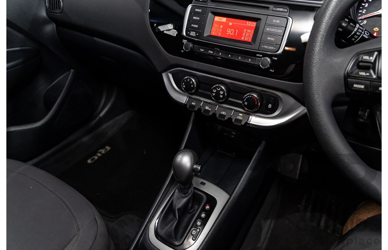 8/2015 Kia Rio S UB MY15 3d Hatchback Aurora Black Pearl 1.4L
