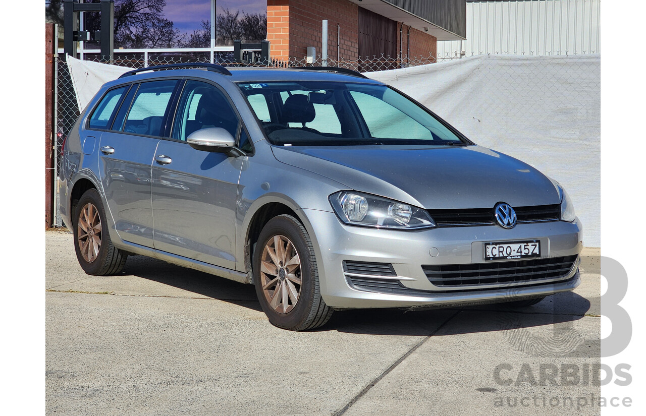 2/2014 Volkswagen Golf 90 TSI AU MY14 4d Wagon Silver 1.4L
