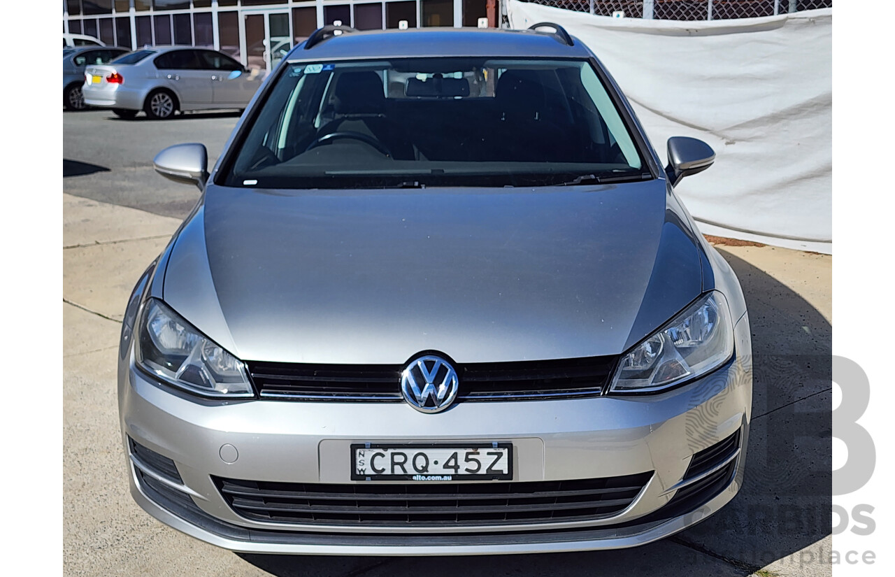 2/2014 Volkswagen Golf 90 TSI AU MY14 4d Wagon Silver 1.4L