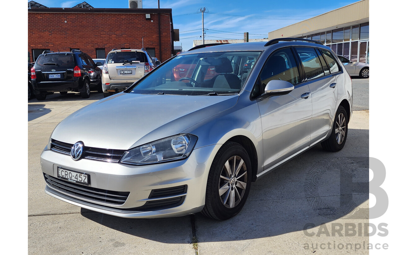 2/2014 Volkswagen Golf 90 TSI AU MY14 4d Wagon Silver 1.4L