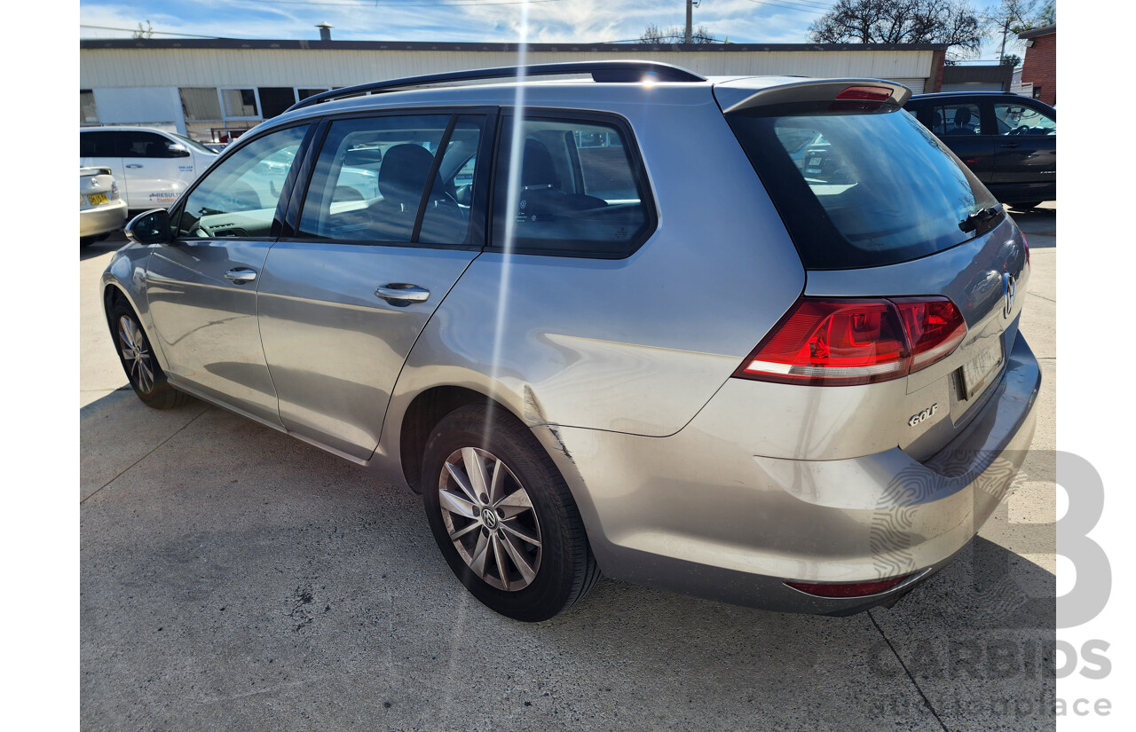 2/2014 Volkswagen Golf 90 TSI AU MY14 4d Wagon Silver 1.4L