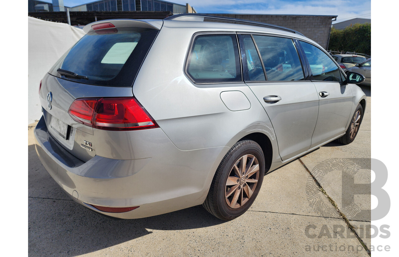 2/2014 Volkswagen Golf 90 TSI AU MY14 4d Wagon Silver 1.4L