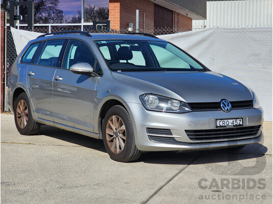 2/2014 Volkswagen Golf 90 TSI AU MY14 4d Wagon Silver 1.4L