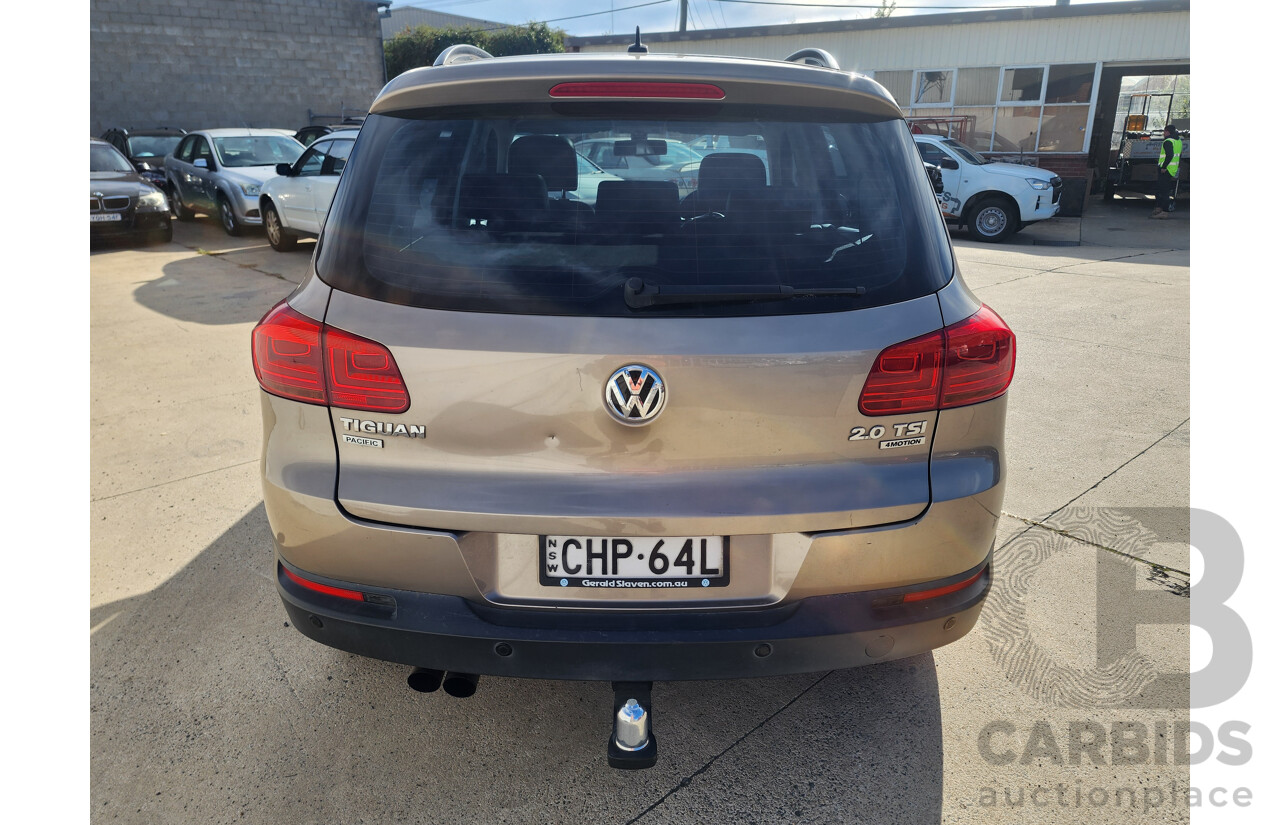 7/2012 Volkswagen Tiguan 132 TSI Pacific 5NC MY12 4d Wagon Beige 2.0L