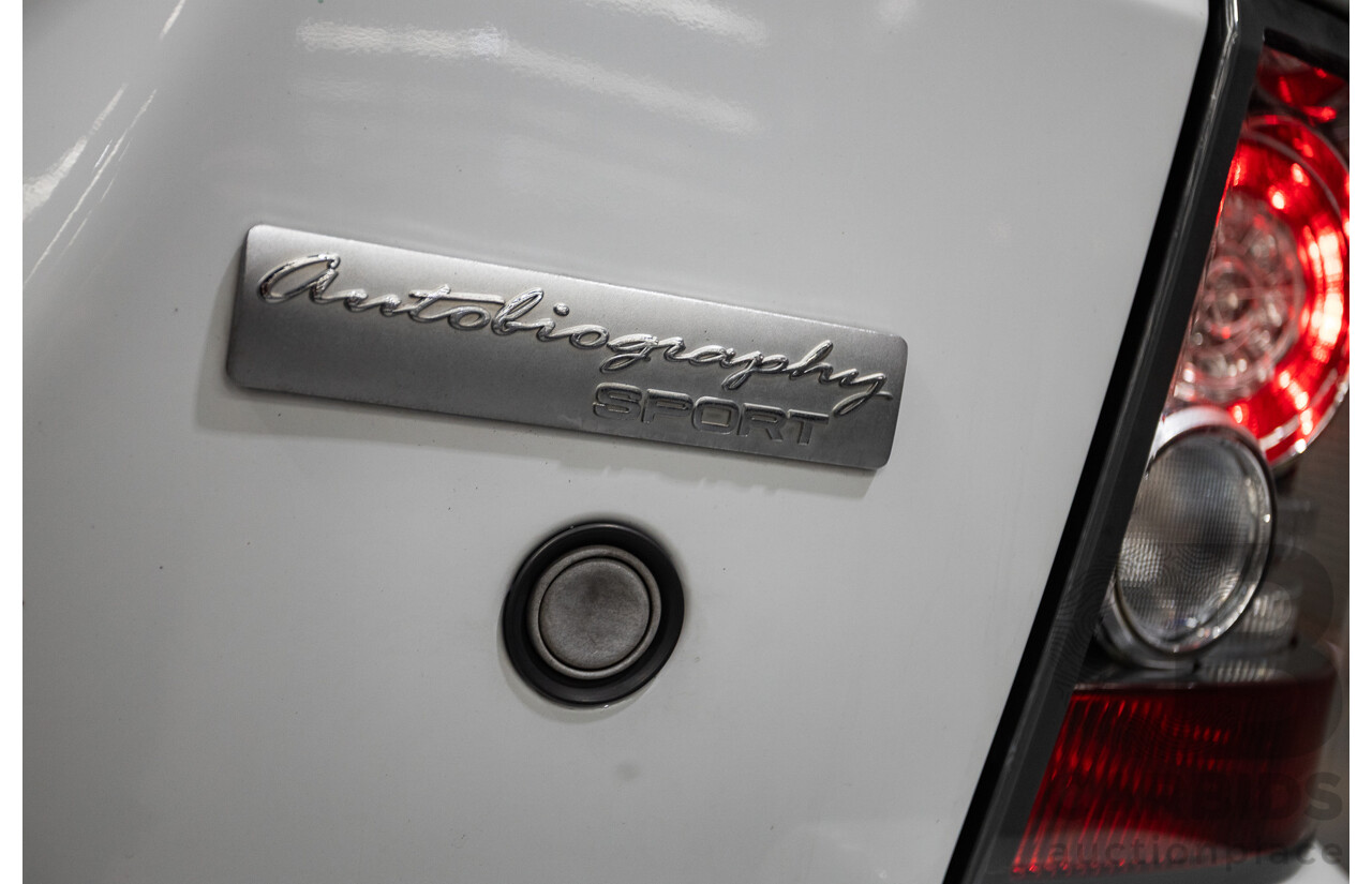Range Rover Sport 3.0 SDV6 Autobiography (4x4) 4d Wagon Fuji White Turbo Diesel 3.0L