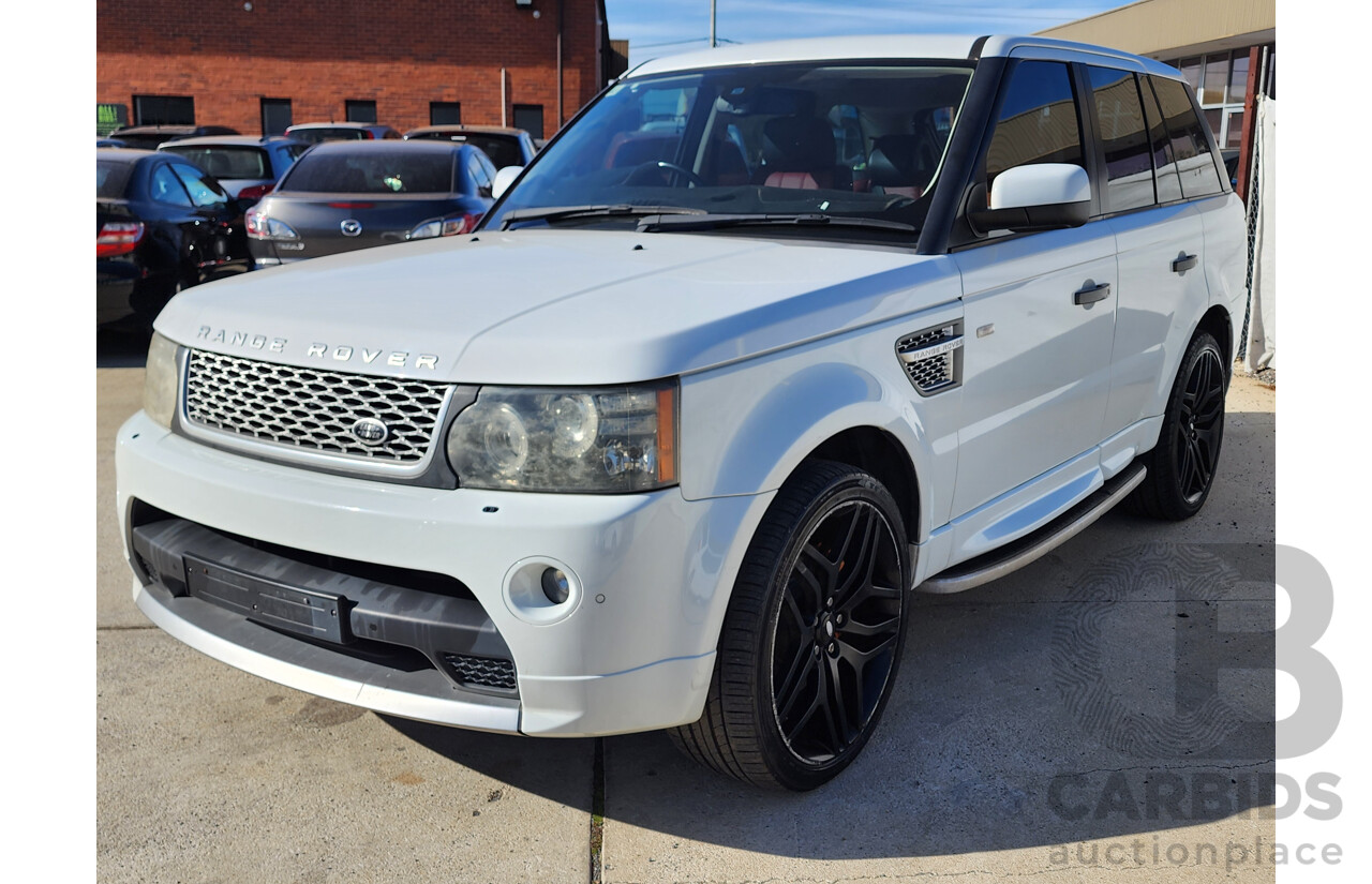 11/2010 Range Rover Sport 3.0 SDV6 Autobiography (4x4) 4d Wagon Fuji White Turbo Diesel 3.0L