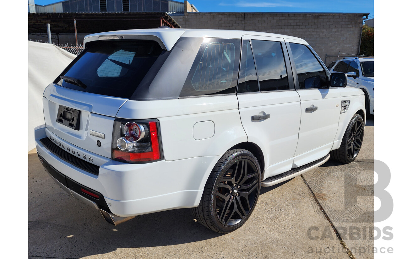 11/2010 Range Rover Sport 3.0 SDV6 Autobiography (4x4) 4d Wagon Fuji White Turbo Diesel 3.0L