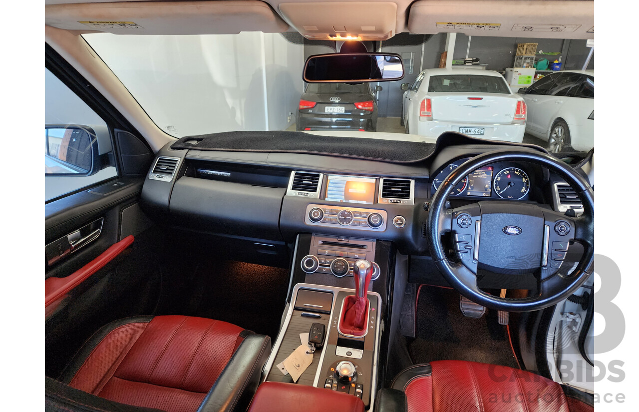 11/2010 Range Rover Sport 3.0 SDV6 Autobiography (4x4) 4d Wagon Fuji White Turbo Diesel 3.0L