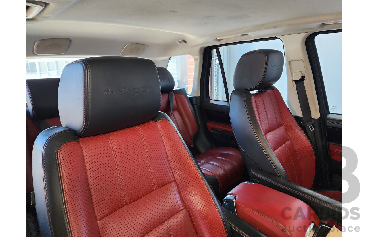 11/2010 Range Rover Sport 3.0 SDV6 Autobiography (4x4) 4d Wagon Fuji White Turbo Diesel 3.0L