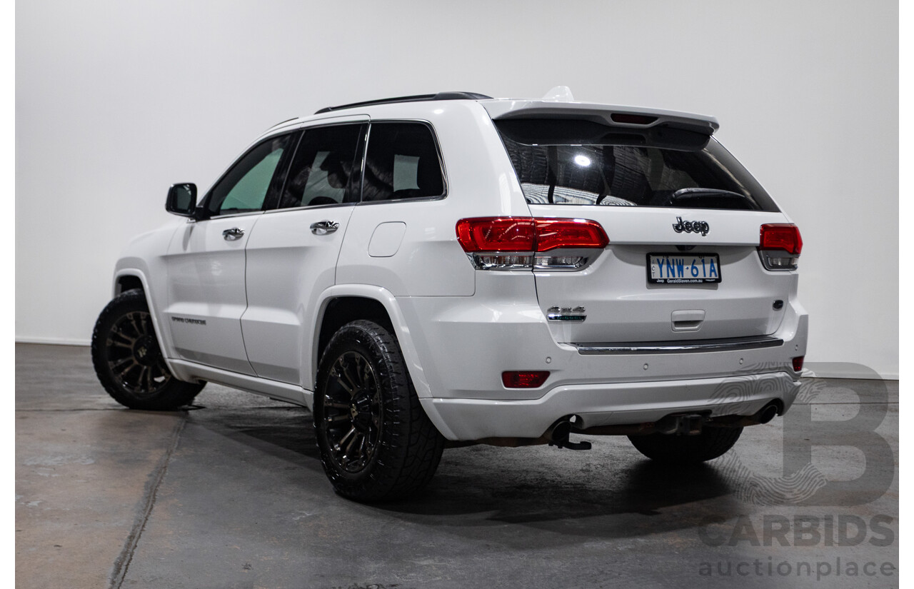 8/2014 Jeep Grand Cherokee Overland (4x4) WK MY14 4d Wagon White Turbo Diesel 3.0L