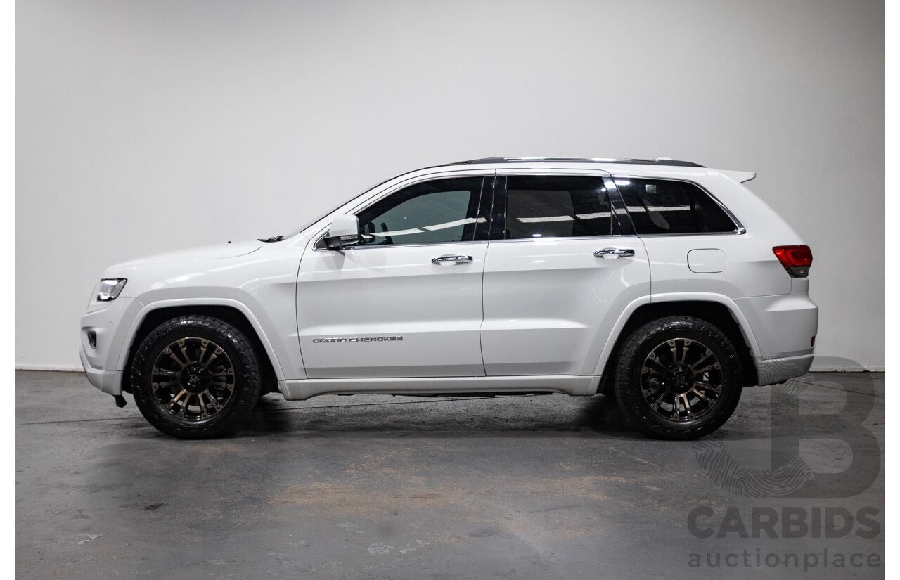 8/2014 Jeep Grand Cherokee Overland (4x4) WK MY14 4d Wagon White Turbo Diesel 3.0L