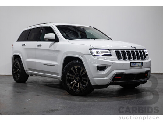 8/2014 Jeep Grand Cherokee Overland (4x4) WK MY14 4d Wagon White Turbo Diesel 3.0L