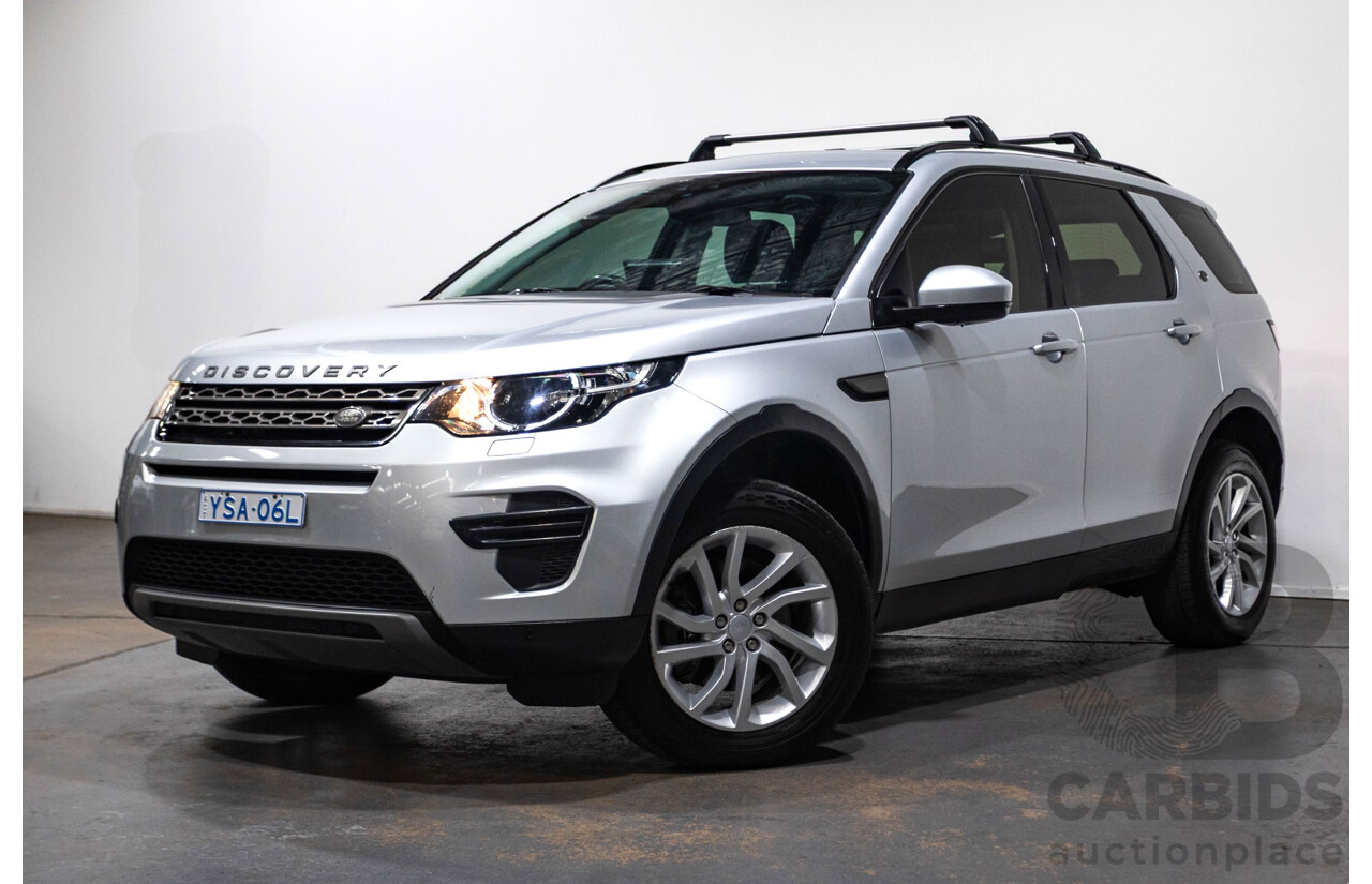 07/17 Land Rover Discovery Sport TD4 180 SE 5 SEAT (AWD) LC MY17 4D Wagon Indus Silver Turbo Diesel 2.0L