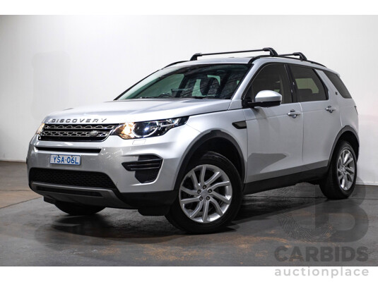 07/17 Land Rover Discovery Sport TD4 180 SE 5 SEAT (AWD) LC MY17 4D Wagon Indus Silver Turbo Diesel 2.0L