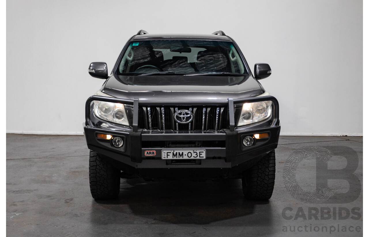 8/2013 Toyota Landcruiser Prado GXL (4x4) KDJ150R 4d Wagon Graphite Metallic Grey Turbo Diesel 3.0L - 7 Seater