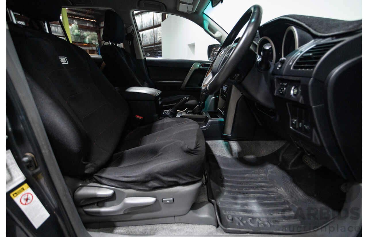 8/2013 Toyota Landcruiser Prado GXL (4x4) KDJ150R 4d Wagon Graphite Metallic Grey Turbo Diesel 3.0L - 7 Seater