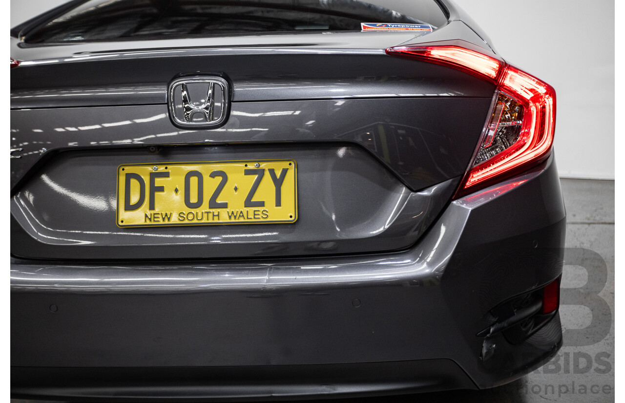 06/2019 Honda Civic VTi-S MY18 4D Sedan Modern Steel Grey Metallic 1.8L