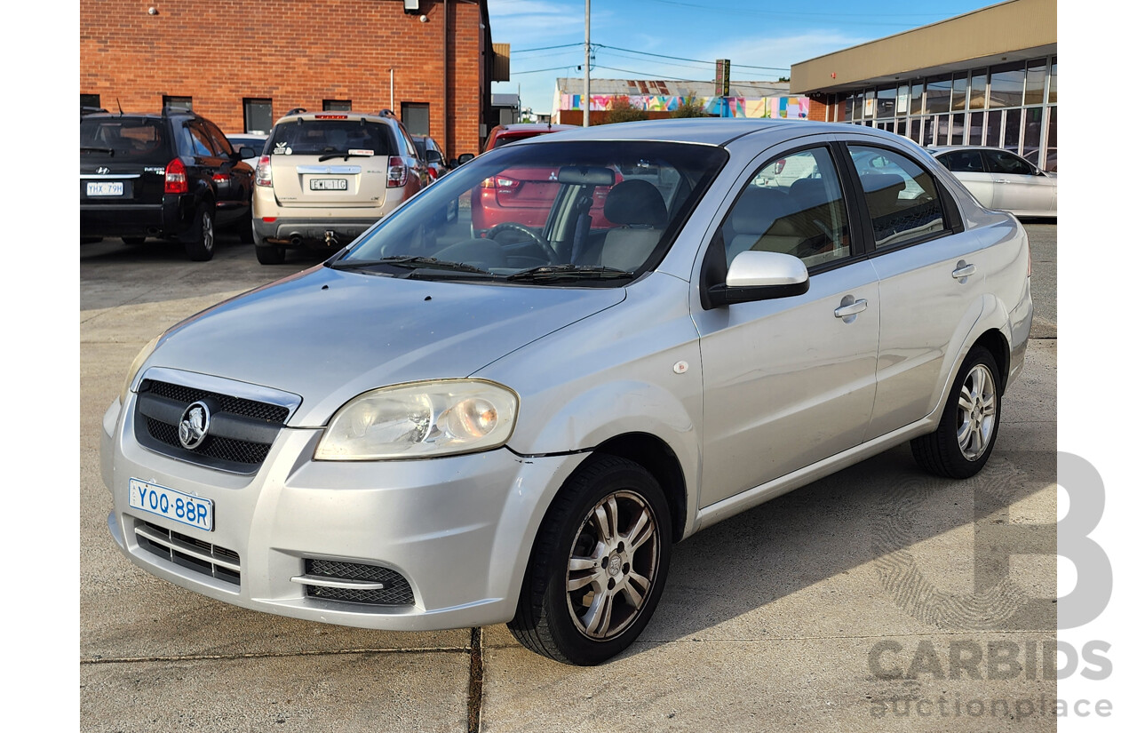 4/2012 Holden Barina Classic TK MY11 4d Sedan Silver 1.6L