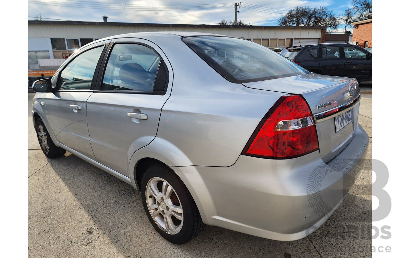 4/2012 Holden Barina Classic TK MY11 4d Sedan Silver 1.6L
