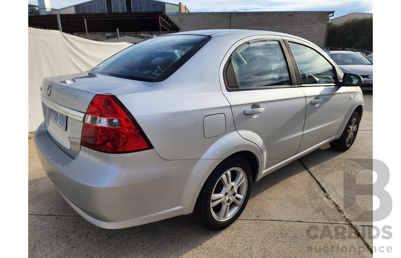 4/2012 Holden Barina Classic TK MY11 4d Sedan Silver 1.6L