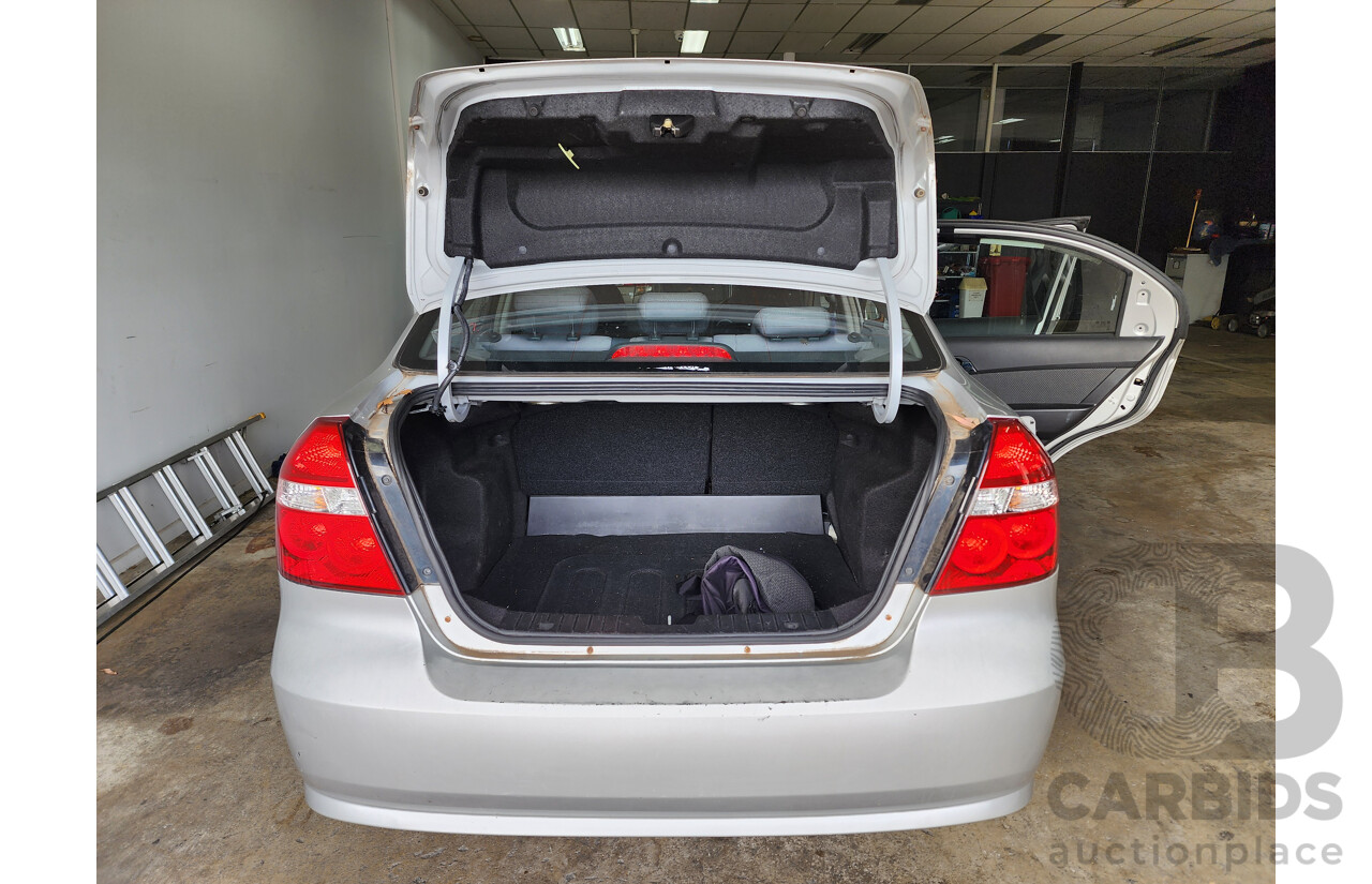 4/2012 Holden Barina Classic TK MY11 4d Sedan Silver 1.6L