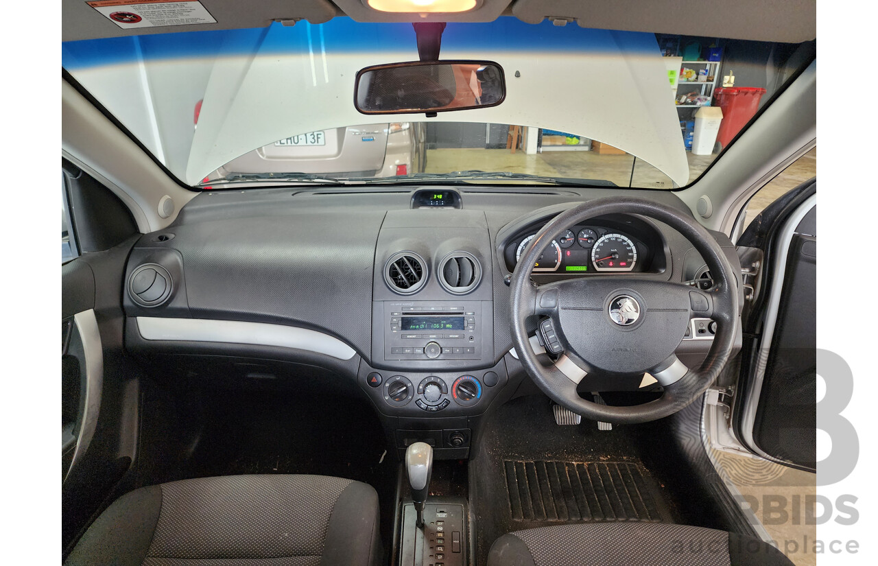 4/2012 Holden Barina Classic TK MY11 4d Sedan Silver 1.6L