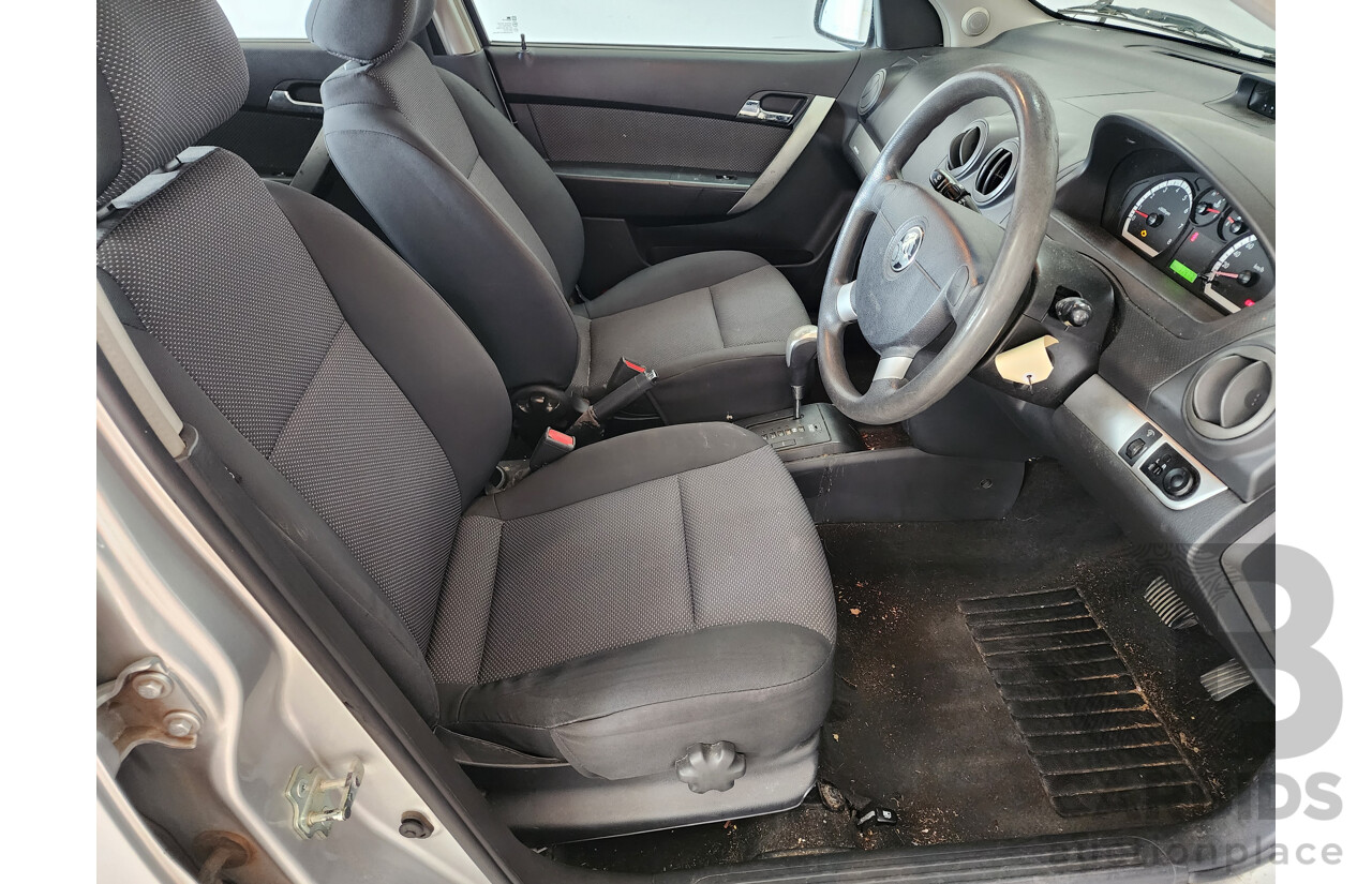 4/2012 Holden Barina Classic TK MY11 4d Sedan Silver 1.6L