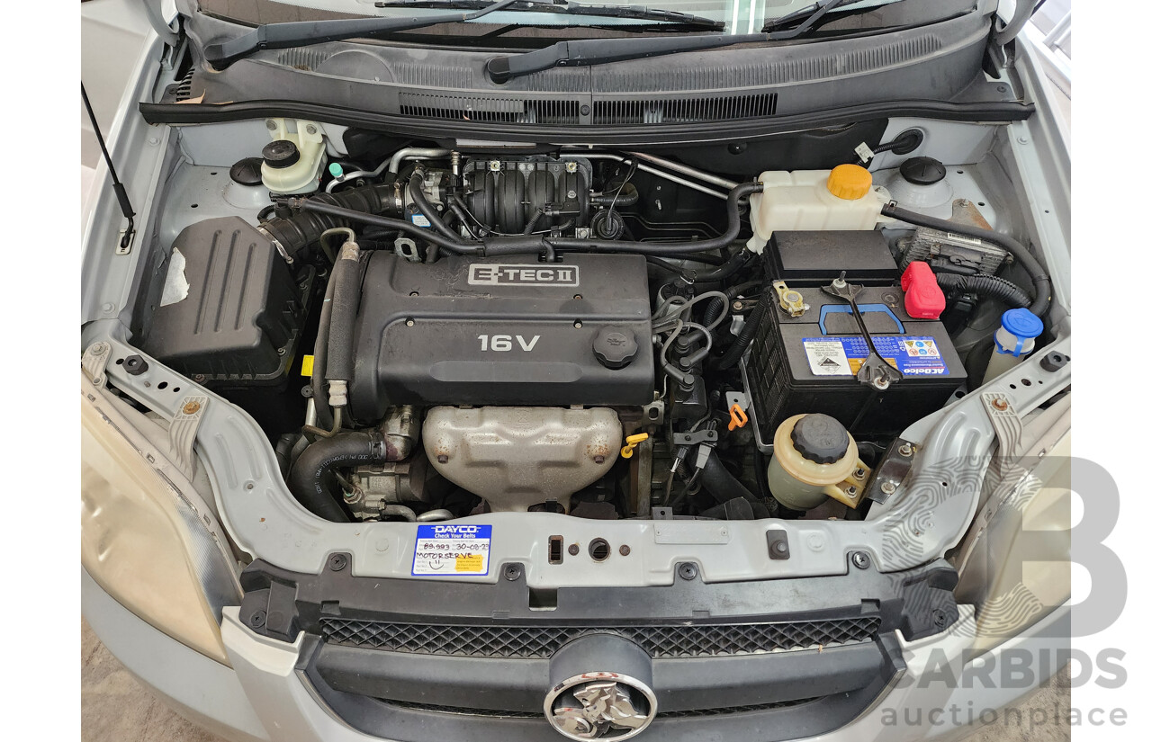 4/2012 Holden Barina Classic TK MY11 4d Sedan Silver 1.6L