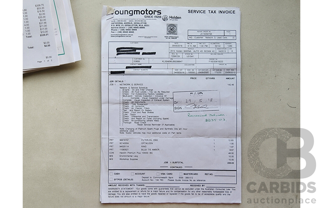 4/2012 Holden Barina Classic TK MY11 4d Sedan Silver 1.6L