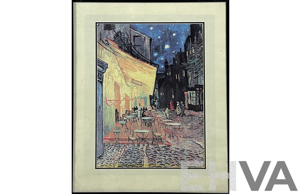 Vincent Van Gogh, (19th Century, Dutch,1853-1890), Cafe Terrace at Night (1888), Reproduction Colour Print of Original Oil, 51 x 41 cm (frame)