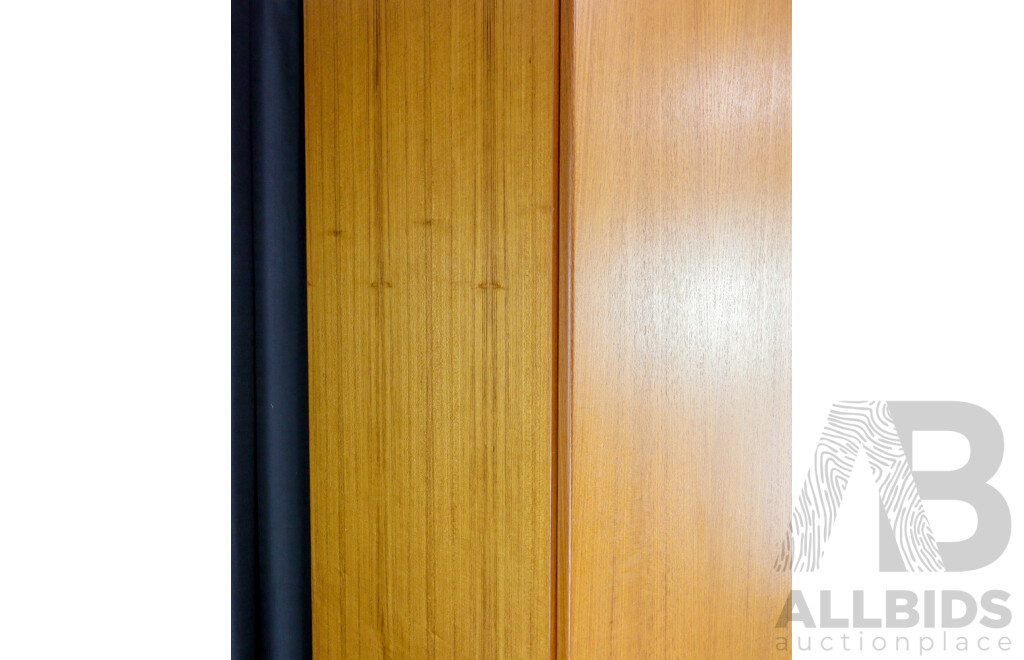 Vintage Teak Two Door Wardrobe with Fitted Interior by Parker Furniture