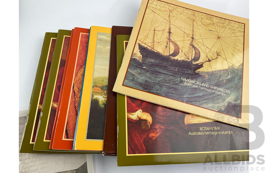 Four Australian Annual Stamp Albums Including 1986, 1988 Bicentennial, 2002, 2009 - Face Value Over $186