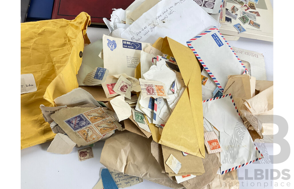 Collection of Australian Stamp Packs and First Day Covers with Cancelled Intentional Stamps, Canadian 1985, 1986 Souvenir Collections, Micronesia Album, Philately Album
