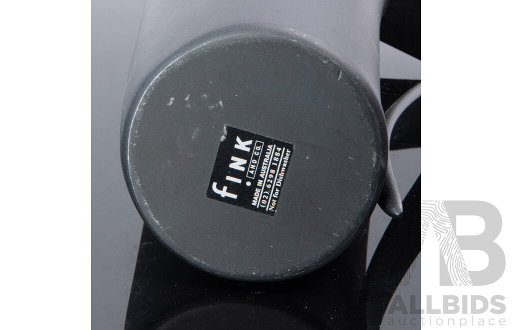 Retro Australian Anodized Aluminum Fink and Co Black Matt Water Jug