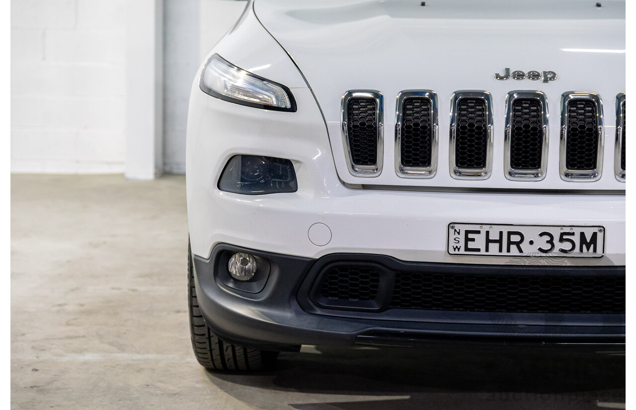 7/2014 Jeep Cherokee Limited (4x4) KL MY15 4d Wagon Bright White V6 3.2L