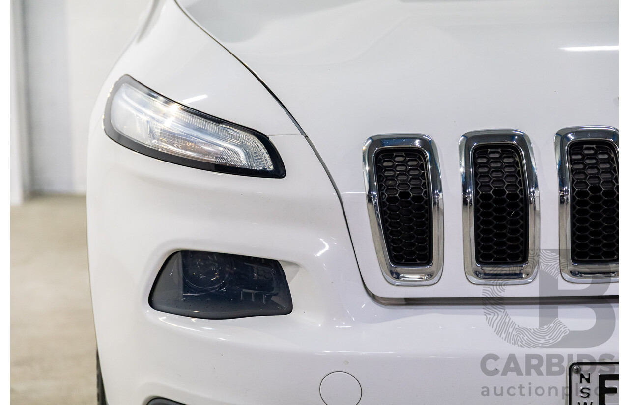 7/2014 Jeep Cherokee Limited (4x4) KL MY15 4d Wagon Bright White V6 3.2L