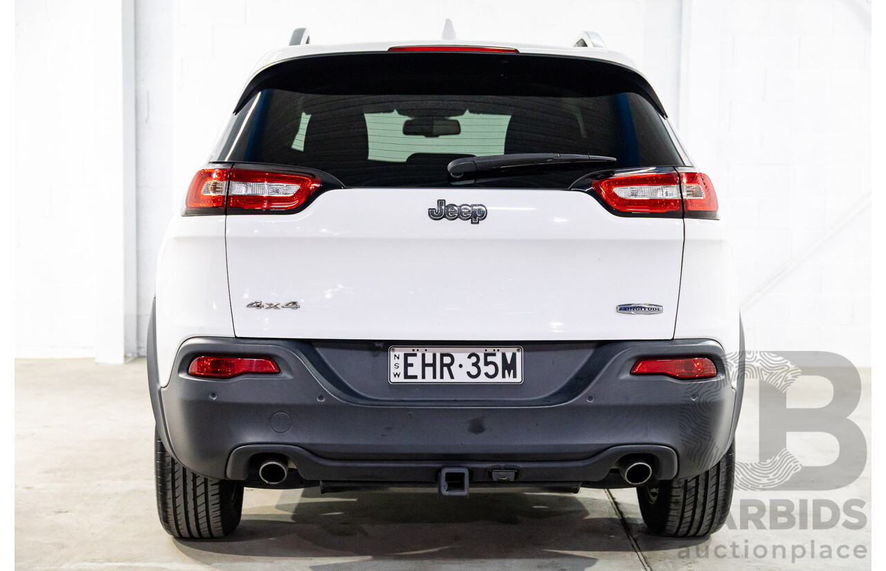 7/2014 Jeep Cherokee Limited (4x4) KL MY15 4d Wagon Bright White V6 3.2L