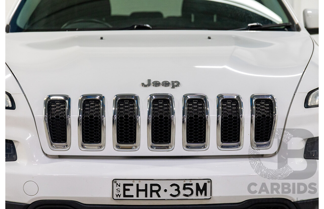 7/2014 Jeep Cherokee Limited (4x4) KL MY15 4d Wagon Bright White V6 3.2L