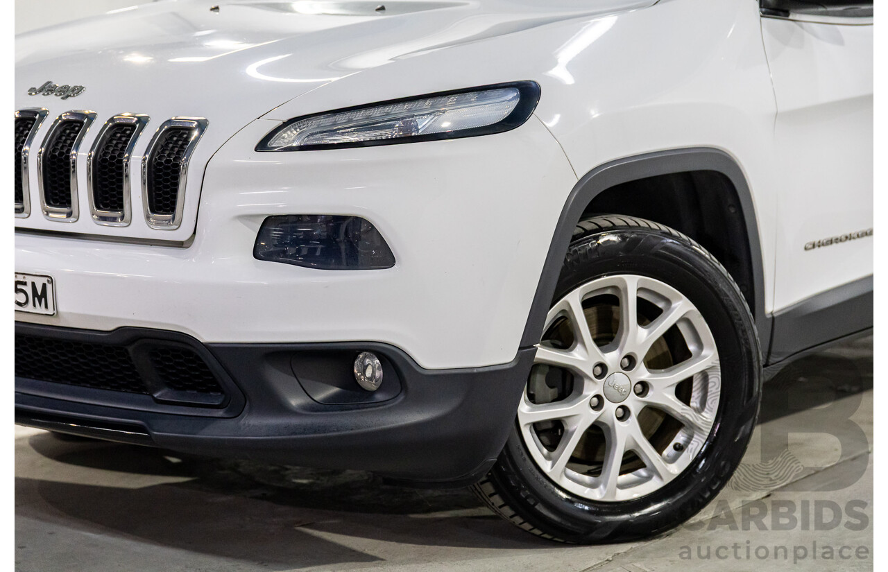 7/2014 Jeep Cherokee Limited (4x4) KL MY15 4d Wagon Bright White V6 3.2L