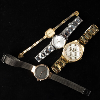 Collection of Ladies Dress Watches with Guess, Fossil, Jag & Pierre Cardin
