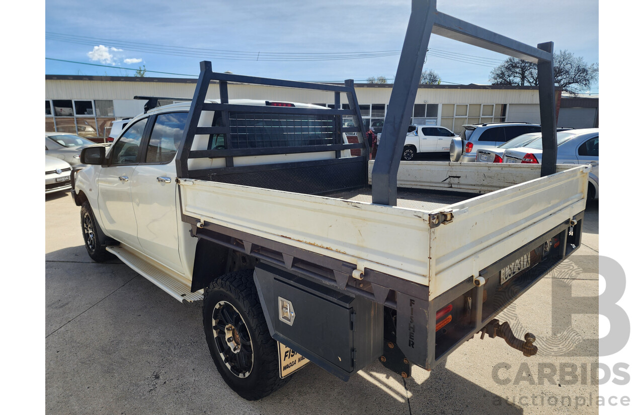 2/2014 Mazda Bt50 GT (4x4) MY13 Dual Cab Utility White 3.2L