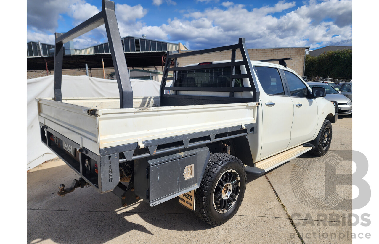 2/2014 Mazda Bt50 GT (4x4) MY13 Dual Cab Utility White 3.2L