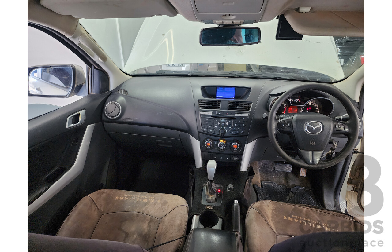 2/2014 Mazda Bt50 GT (4x4) MY13 Dual Cab Utility White 3.2L